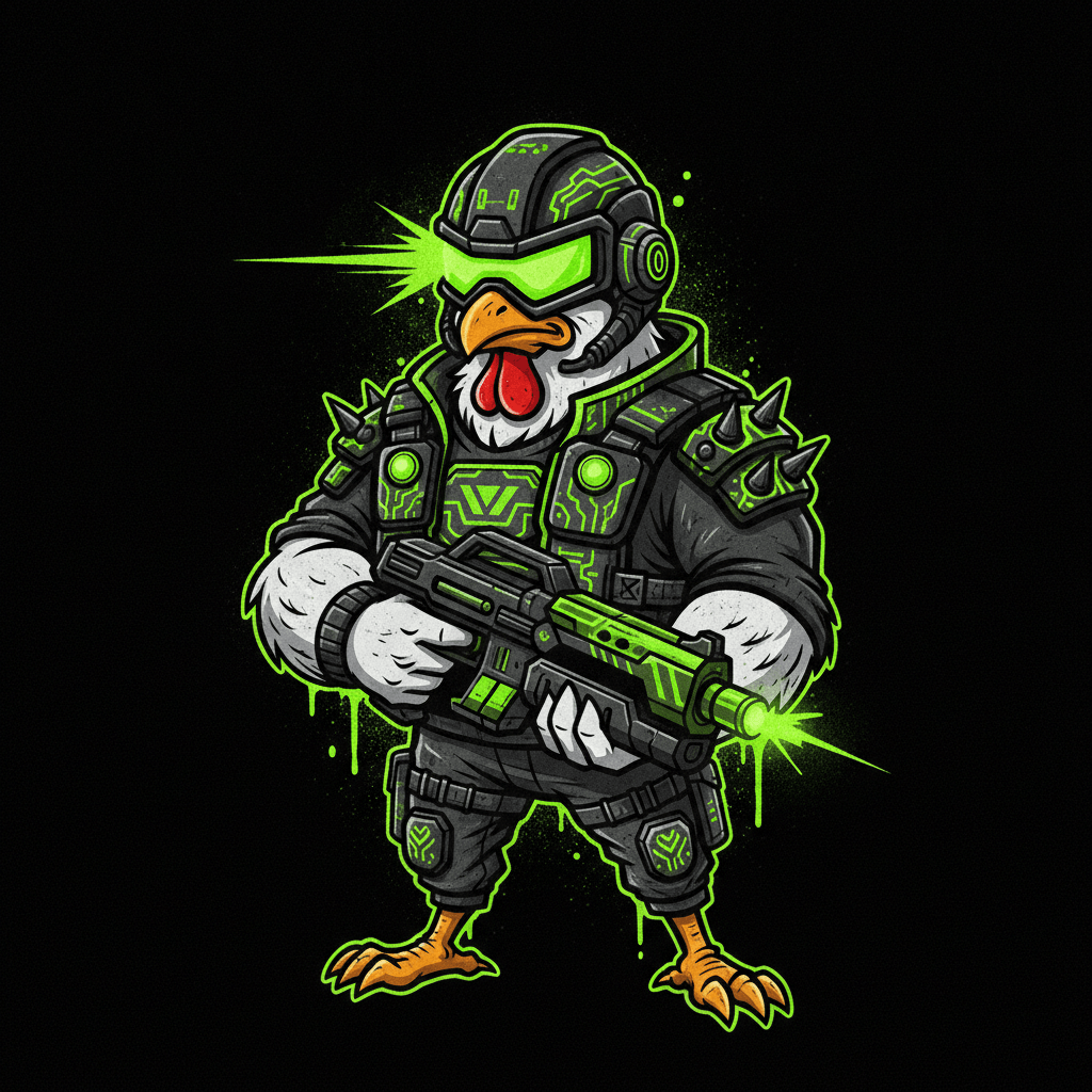 Road Chicken Mascot